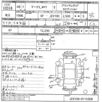 Toyota MARK II лот № 10316 оценка 3.5  с аукциона в Японии 10