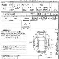 Nissan TIIDA LATIO лот № 90110 оценка 3.5  с аукциона в Японии 10