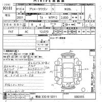 Nissan PRIMERA WAGON лот № 90181 оценка R  с аукциона в Японии 10