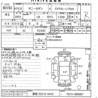 Nissan SUNNY лот № 90193 оценка R  с аукциона в Японии 10