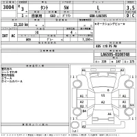 Daihatsu TANTO лот № 3004 оценка 3.5  с аукциона в Японии 2