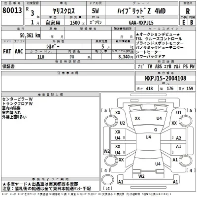 Toyota YARIS CROSS  с аукциона в Японии