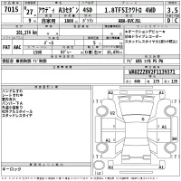 Audi A3 лот № 7015 оценка 3.5  с аукциона в Японии 2