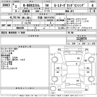 Honda N BOX лот № 3083 оценка 4  с аукциона в Японии 2