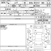 Daihatsu MOVE лот № 3074 оценка RA  с аукциона в Японии 2