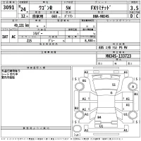 Suzuki WAGON R лот № 3091 оценка 3.5  с аукциона в Японии 2