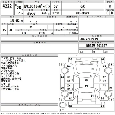 Nissan CLIPPER VAN  с аукциона в Японии