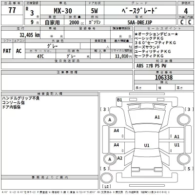 Mazda MX-30  с аукциона в Японии