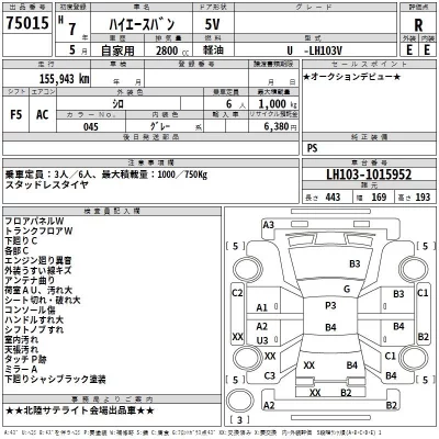 Toyota HIACE VAN  с аукциона в Японии