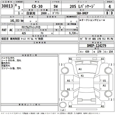 Mazda CX-30  с аукциона в Японии