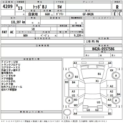 Mitsubishi TOPPO BJ  с аукциона в Японии