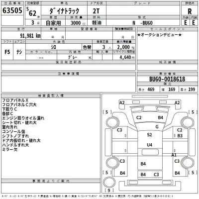 Toyota DYNA  с аукциона в Японии