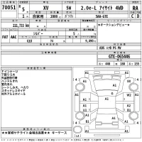 Subaru XV лот № 70051 оценка RA  с аукциона в Японии 2