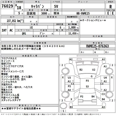 Nissan CARAVAN VAN  с аукциона в Японии