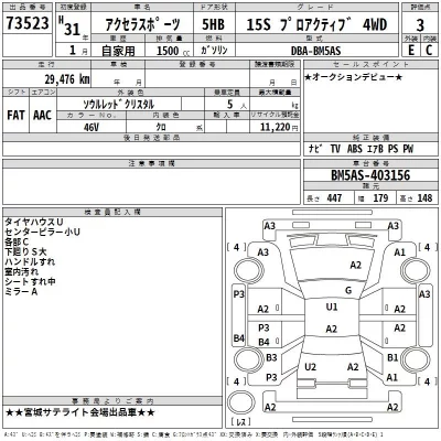 Mazda AXELA  с аукциона в Японии