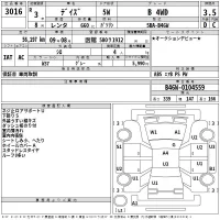 Nissan DAYZ лот № 3016 оценка 3.5  с аукциона в Японии 2