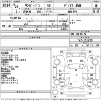 Subaru SAMBAR лот № 3014 оценка R  с аукциона в Японии 2