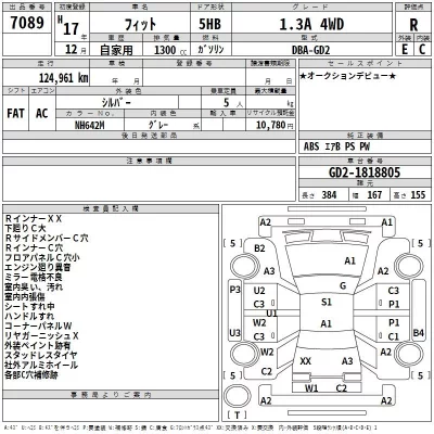 Honda FIT  с аукциона в Японии