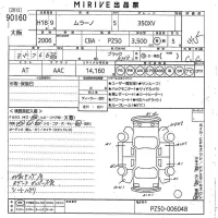 Nissan MURANO лот № 90160 оценка 3.5  с аукциона в Японии 10