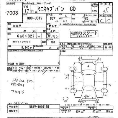Mitsubishi MINICAB VAN  с аукциона в Японии