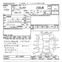 Nissan TEANA лот № 1101 оценка 3.5  с аукциона в Японии 7