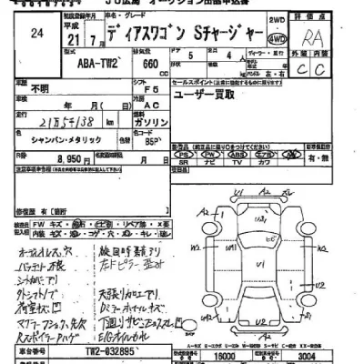 Subaru GOLF ALLTRACK  с аукциона в Японии