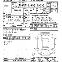 Honda N WGN лот № 3021 оценка 4.5  с аукциона в Японии 2