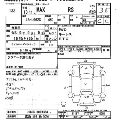 Daihatsu MAX  с аукциона в Японии