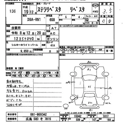 Subaru STELLA  с аукциона в Японии