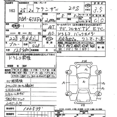 Mazda ATENZA WAGON  с аукциона в Японии