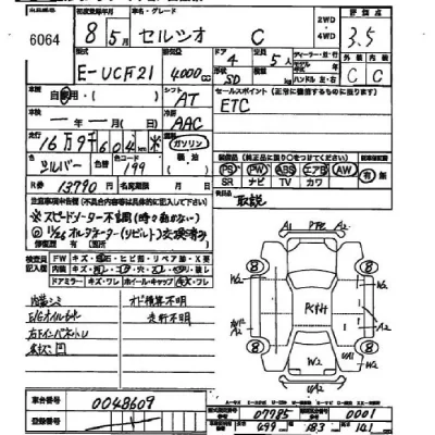 Toyota CELSIOR  с аукциона в Японии