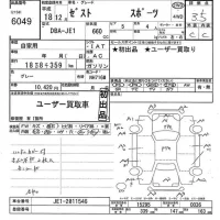 Honda ZEST лот № 6049 оценка 3.5  с аукциона в Японии 6
