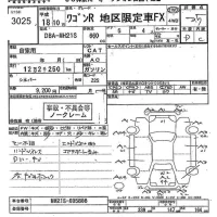 Suzuki WAGON R лот № 3025 оценка 3.5  с аукциона в Японии 10