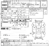 Honda N ONE лот № 3001 оценка RA  с аукциона в Японии 2