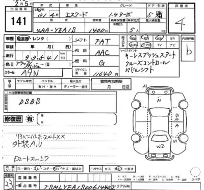 Suzuki ESCUDO  с аукциона в Японии