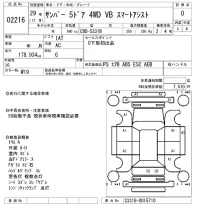 Subaru SAMBAR лот № 2216 оценка 0  с аукциона в Японии 7