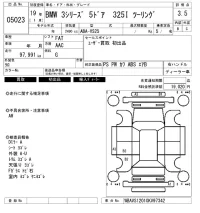 BMW 3-Series лот № 5023 оценка 3.5  с аукциона в Японии 6