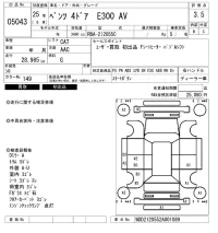 Mercedes-Benz E CLASS лот № 5043 оценка 3.5  с аукциона в Японии 6