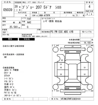 Peugeot 207 лот № 5039 оценка 4  с аукциона в Японии 6