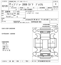 Peugeot 2008 лот № 2126 оценка 4  с аукциона в Японии 6