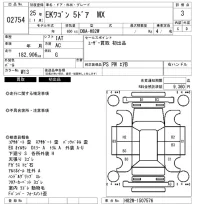Mitsubishi EK WAGON лот № 2754 оценка 3  с аукциона в Японии 4
