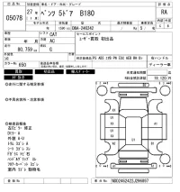 Mercedes-Benz B CLASS лот № 5078 оценка RA  с аукциона в Японии 6