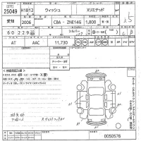 Toyota WISH лот № 25049 оценка 3.5  с аукциона в Японии 11