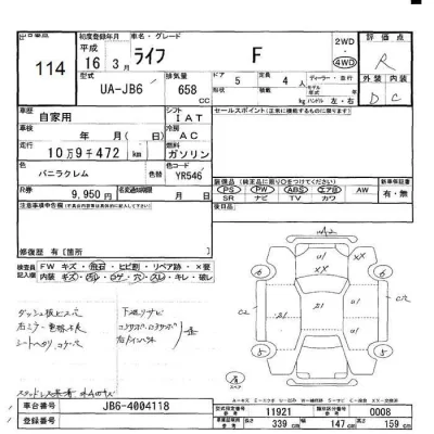 Honda LIFE  с аукциона в Японии