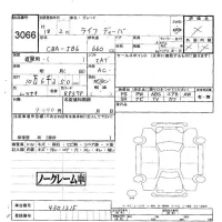 Honda LIFE лот № 3066 оценка -  с аукциона в Японии 5