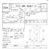 Nissan ATLAS лот № 2324 оценка R  с аукциона в Японии 8