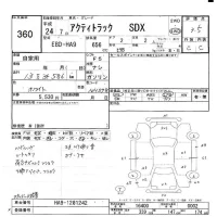 Honda ACTY TRUCK лот № 360 оценка 3.5  с аукциона в Японии 5