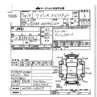 Suzuki WAGON R лот № 1035 оценка 3  с аукциона в Японии 7