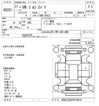 Volkswagen GOLF лот № 6201 оценка 3.5  с аукциона в Японии 5