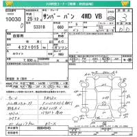 Subaru SAMBAR лот № 10030 оценка 3  с аукциона в Японии 4